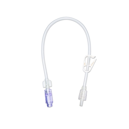 Needle-free IV Extension Set with Pinch Clamp
