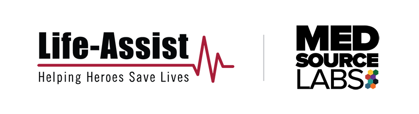 MSL and life-Assist Life-Assist logo with MedSource Labs logo