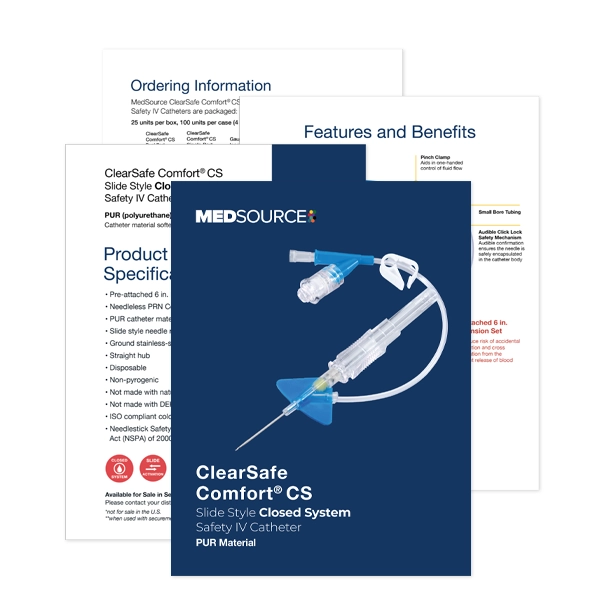 Tri-Fold ClearSafe CS MedSource Labs catalog