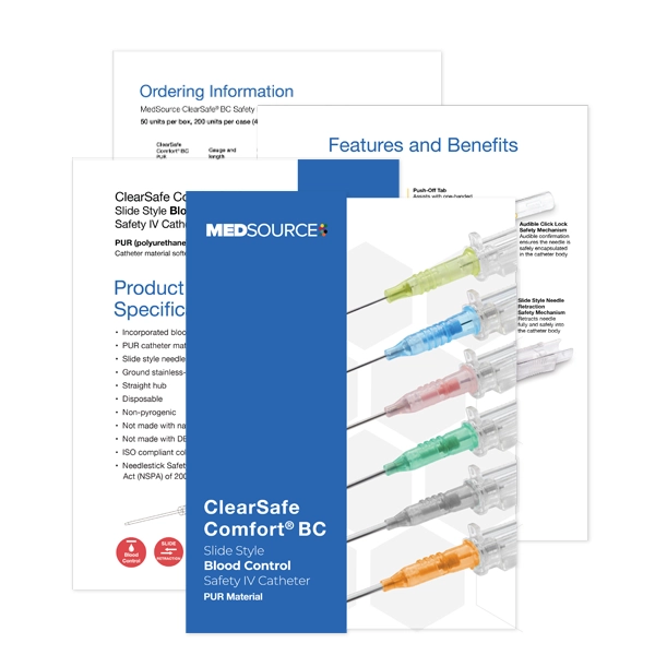 Tri-Folds ClearSafe BC MedSource Labs brochure