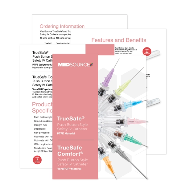 Tri-Folds TrueSafe Safety MedSource Labs brochure
