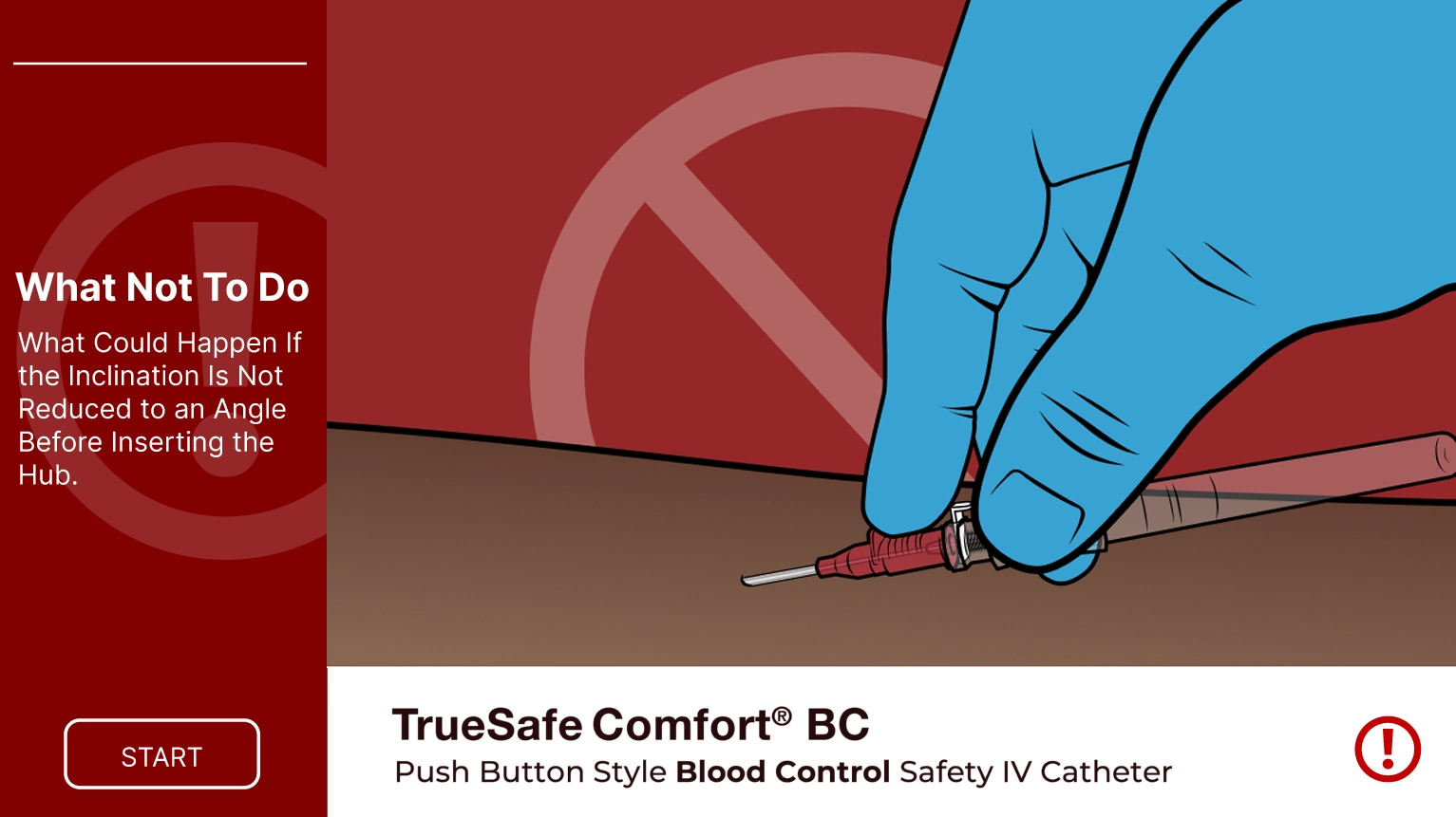 TrueSafe Comfort BC Warning TrueSafe Comfort® BC Warning